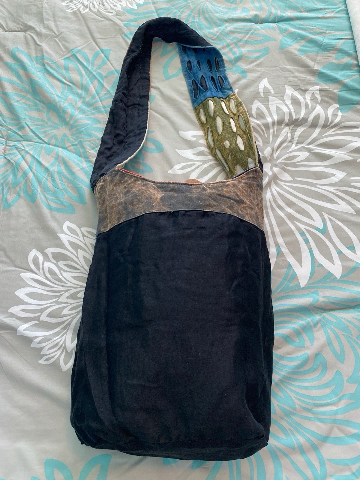 Romance Panama Patchwork BOHO Crossbody Shoulder … - image 13