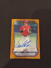 2026 Bowman Chrome Eli Willits CPA-EW Orange Wave Refractor  Auto 1/25 Nationals