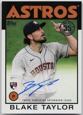 2021 Topps Blake Taylor - 1986 Topps Autograph RC #86A-BT - Houston Astros