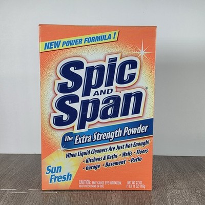 Spic and Span Extra Strength Powder ~ Sun Fresh 27 oz/1lb 11oz ~NOS Discontinued
