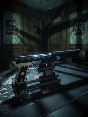 Resident Evil - Beretta 92F Samurai Edge / Wesker 3d Print Cosplay Prop