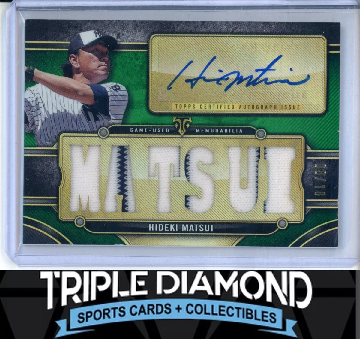 Topps Hideki Matsui Baseball Sports Trading Cards & Accessories