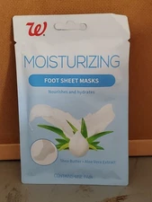 Walgreens Moisturizing Foot Sheet Masks, Shea Butter r: 1 pair