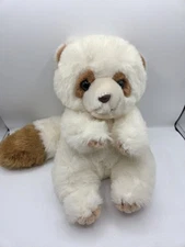 Vintage Prestige Toy Corp White Raccoon Plush Soft 80s Korea