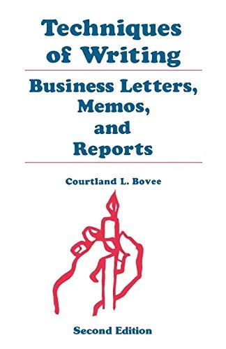 Techniques of Writing: Business Letters, Memos, and Reports.by Bovee New<| - Image 2