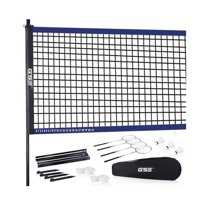 GSE Games & Sports Expert Outdoor Badminton Complete Set with Badminton Net, ...