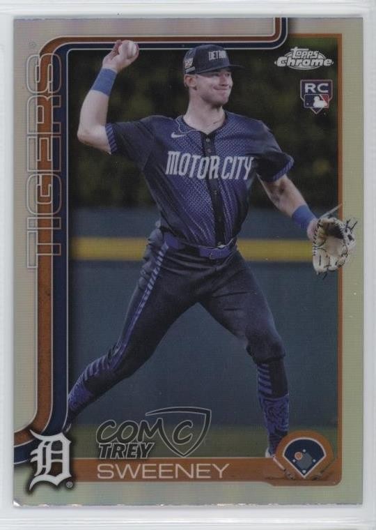 2025 Topps Chrome Refractor Trey Sweeney #6 Rookie RC