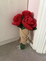 NEW  Amuseable Rose Bouquet Soft Toy 30cm – Gift-Ready – free UK Shipping