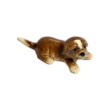 Vintage GOEBEL W Germany - BOXER Dog Puppy - Ceramic Figurine 3"