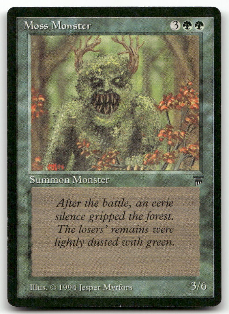 Moss Monster (HP) Legends LEG Magic MTG