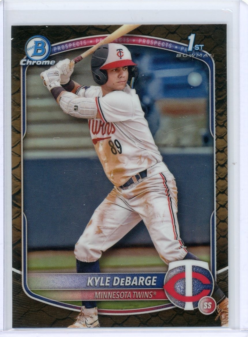 KYLE DeBARGE REPTILIAN REFRACTOR 2025 1st BOWMAN CHROME #BCP-139 TWINS ⚾️ 🔥