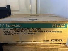 Emerson VCR872  Video Cassette Tape Recorder, Brand New In Original Box !