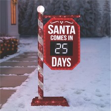Member's Mark 5' Pre-Lit Santa Countdown Calendar