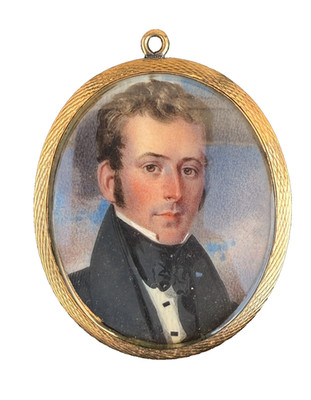 1832 Miniature portrait of William T. Smith by Hugh Bridport & personal items