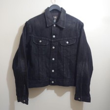 RRL Ralph Lauren Black Denim Jacket XL Cotton Made in USA FF BZA