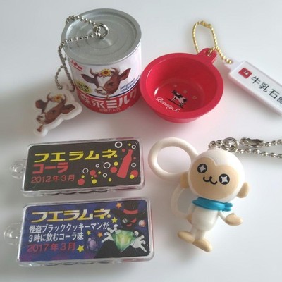 Gachapon Milk Soap & Fura Ramune Collectibles Set  2 Cola, Pinky, Mint