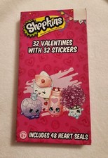 Shopkins 32 Valentine's Day Cards with 32 Stickers