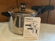 Olla a presión Presto 6 cuartos #01362 excelente estado instrucciones y recetas incluidas
