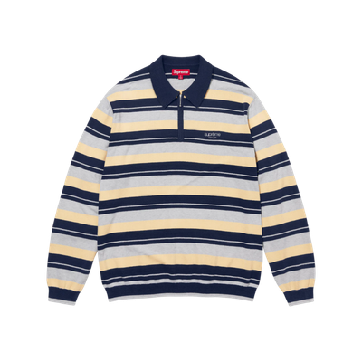 トップス Supreme Cursive Polo \"Navy Stripe\" Buy Supreme Cursive Polo 'Navy Stripe' - SS25KN91 NAVY