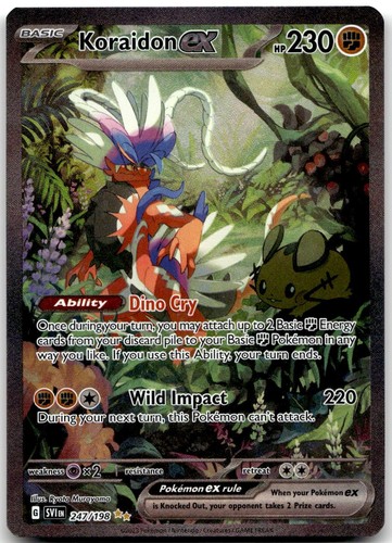 Koraidon ex 247/198 Special Illustration Rare Scarlet & Violet Pokemon Near Mint