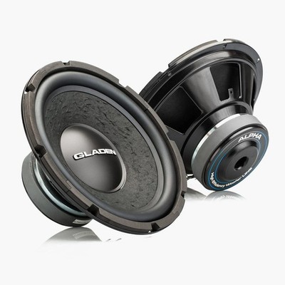 2) GLADEN ALPHA 10 SUBWOOFERS 10  Car Subwoofer SVC 4-Ohm 500W  NEW 1 PAIR