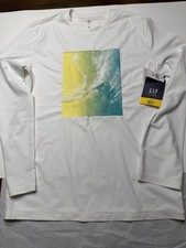 NWT Gap Rash Guard Boys Size XXL White