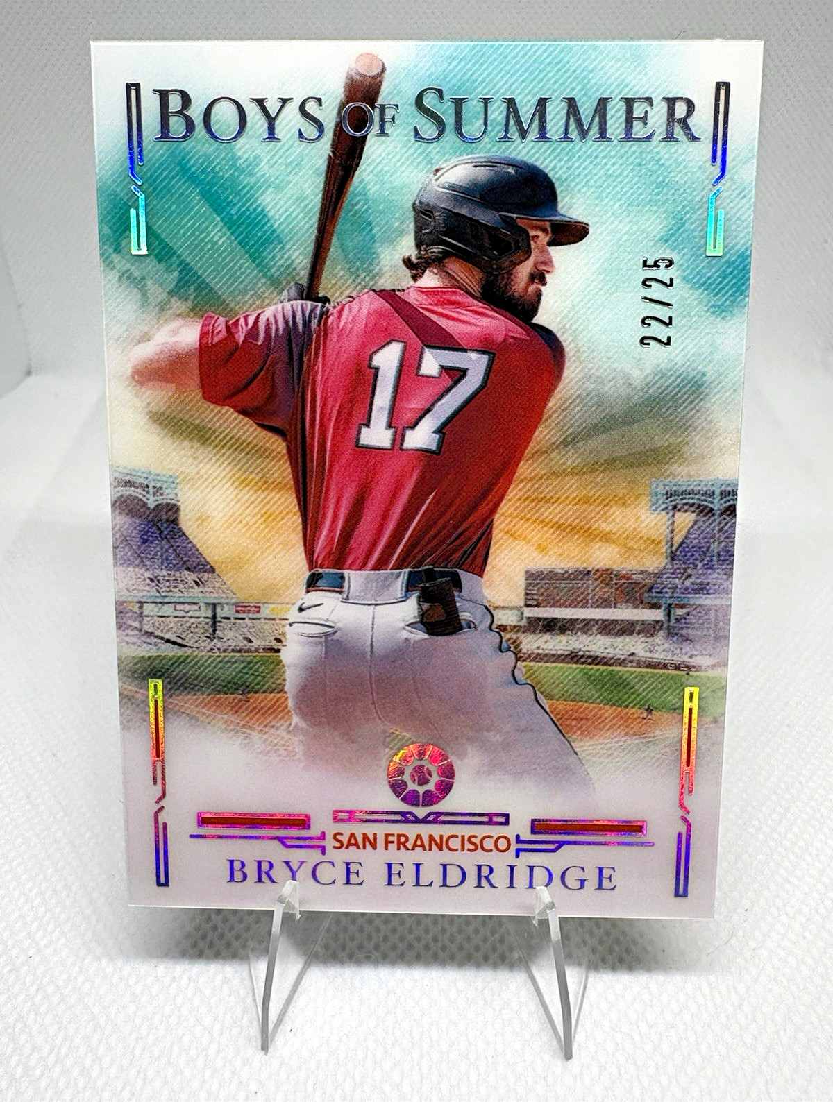 Panini 2025 Boys of Summer Bryce Eldridge RC Holo Silver /25 #58 Giants
