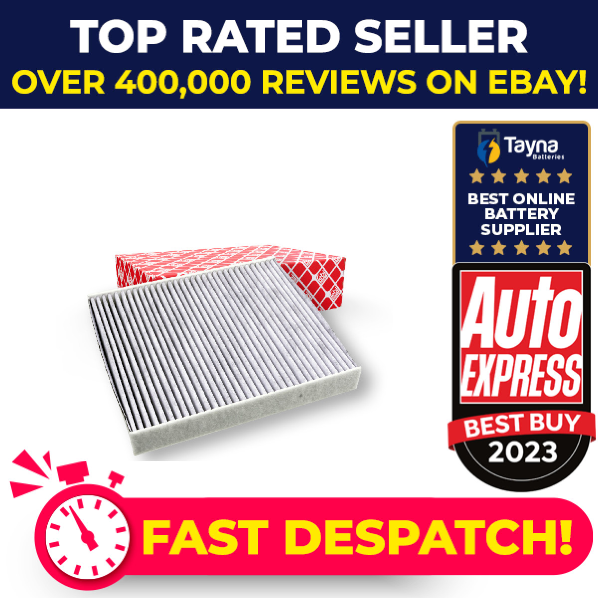 Pollen / Cabin Filter 37316 Febi 6R0819653 JZW819653F Genuine Quality Guaranteed