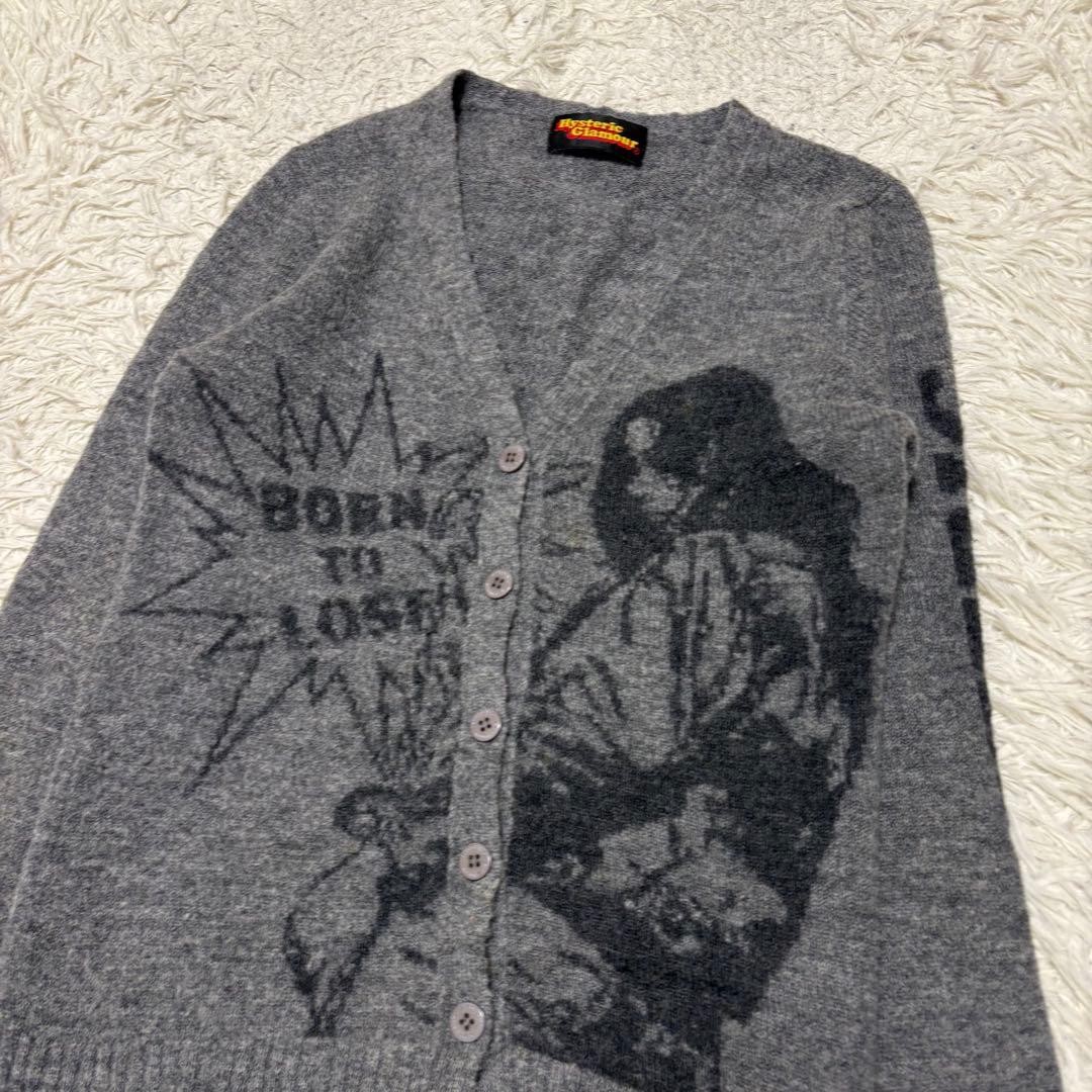 Hysteric Glamour Woman 00S Y2K His Girl Logo Cardigan 90S Limited