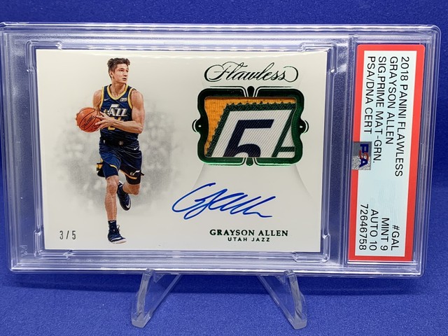 2018-19 Panini Flawless - Sig. Prime Materials  #SP-GAL Grayson Allen 3/5 Rookie