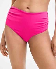  56 Anne Cole High Waist Bikini Bottoms Pink Extra Large ejn2525