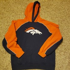 Reebok Denver Broncos Men's Hooded Sweatshirt Sz S