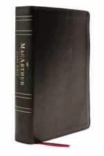 NASB MacArthur Study Bible 2nd Edition Leathersoft Black Comfort Print - Thomas