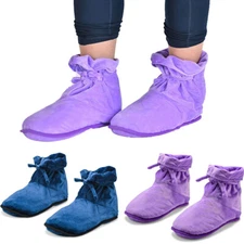 Women Microwave Heated Therapy Slippers Warmer Booties For Relieving Sore Muscle