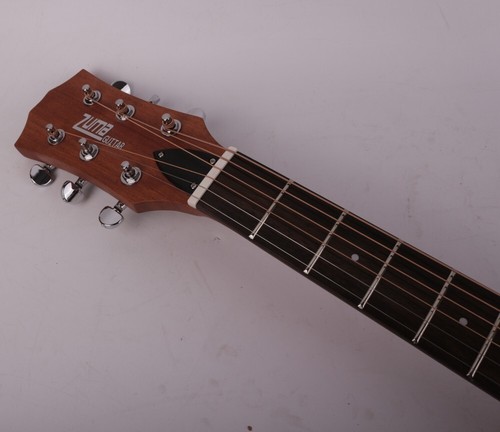 Chitarra acustica elettrica da viaggio silenziosa mano sinistra portatile integrata effetto - Foto 4 di 8