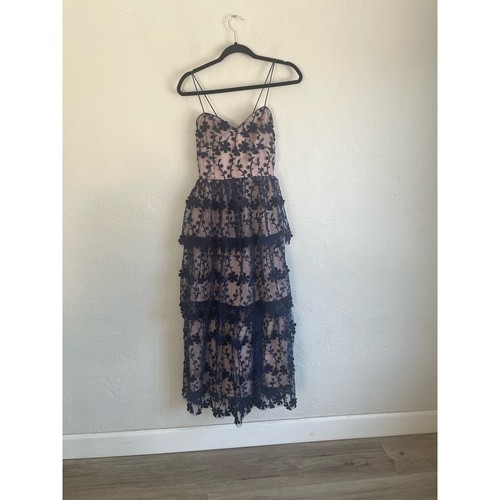 Endless Rose Woman CROCHET LAYERED MIDI DRESS, Size Small - Picture 9 of 15