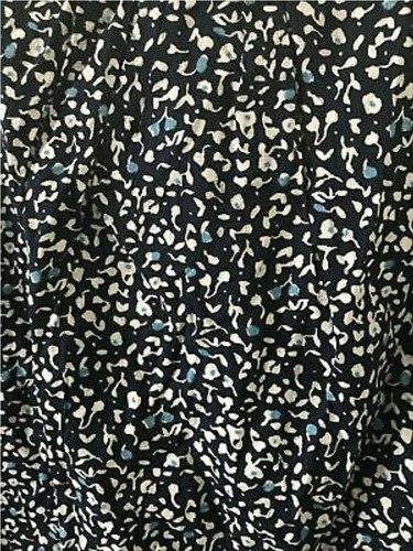 XS - Canotta Henley donna stampa floreale - filo universale - blu navy - Foto 2 di 4