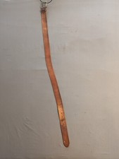 Vintage 1970s Brown Genuine TOP GRAIN COWHIDE LEATHER BELT 2"W Belt Only 43"L