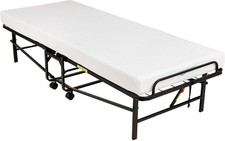 lucid rollaway folding guest bed with 4 inch memory foam mattress