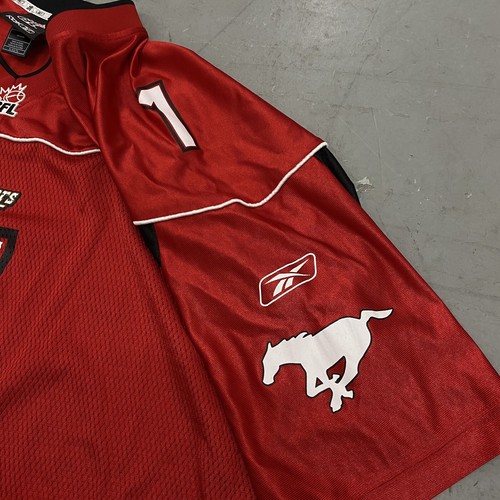 Vintage Reebok CFL Calgary Stampeders Henry Burris #1 Jersey Size XL Canada - Picture 7 of 9