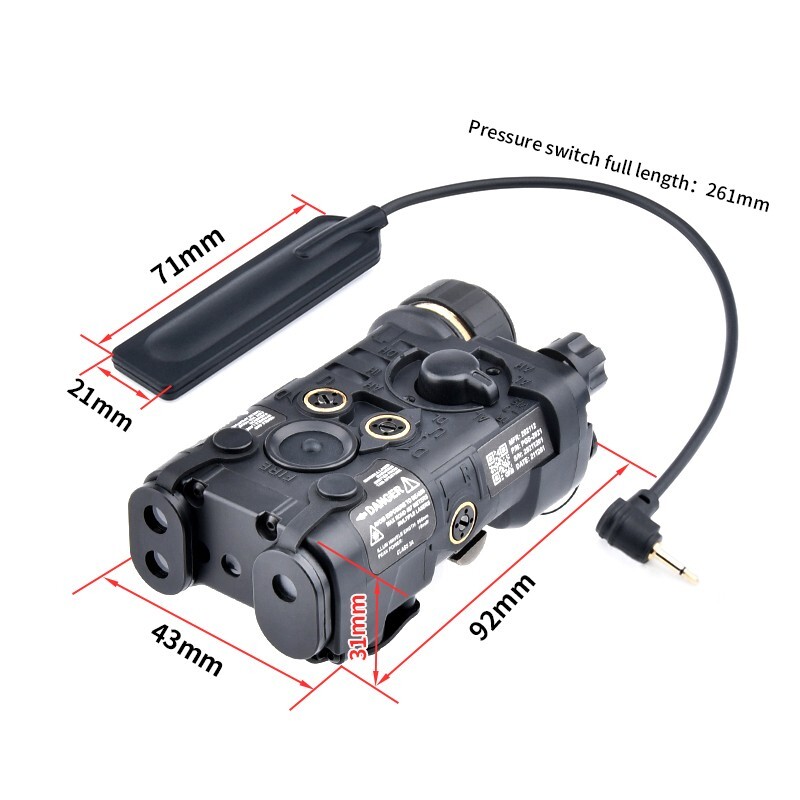 Tactical NGAL Hunting Laser Red Green Blue IR Laser Sight Nylon LED