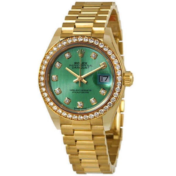 Rolex Datejust Mint Green Women's Watch 279138GNDP for sale online eBay