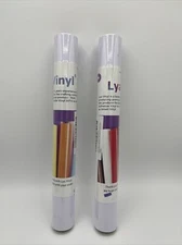 Lya Vinyl Matte White Permanent Vinyl Roll -Lot Of 2 . NEW. Free Ship