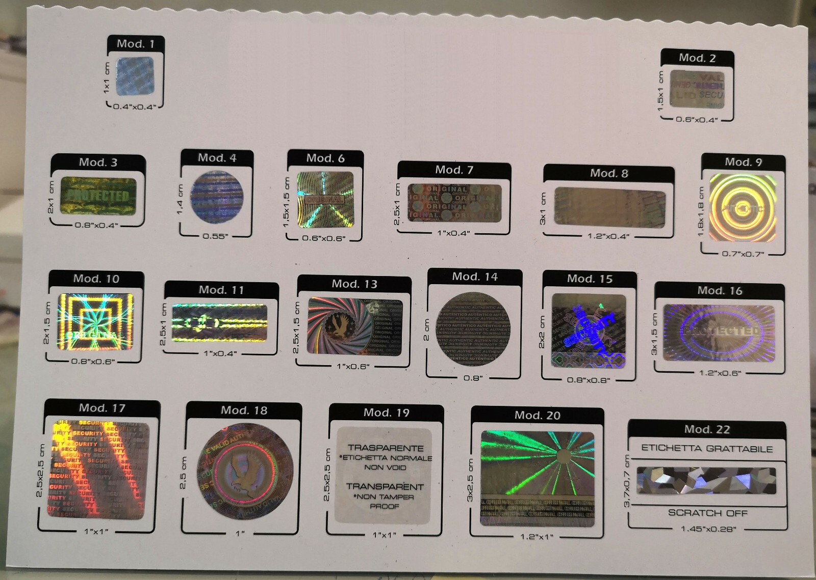 Sigilli Ologrammi Personalizzati Di Garanzia, Sicurezza - Foto 3