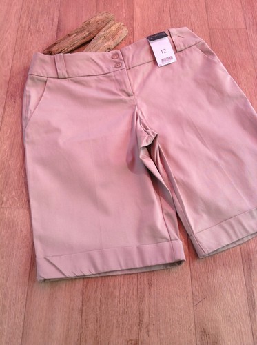 Z - BNWT (£14) Ladies (12) Sateen Stretch Comfort Shorts holiday cruise camping - Picture 2 of 2