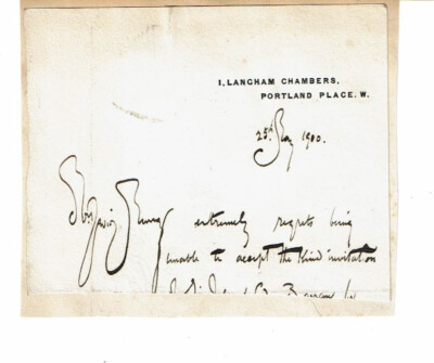 Scottish Landscape Painter DAVID MURRAY 1900 AUTOGRAPH