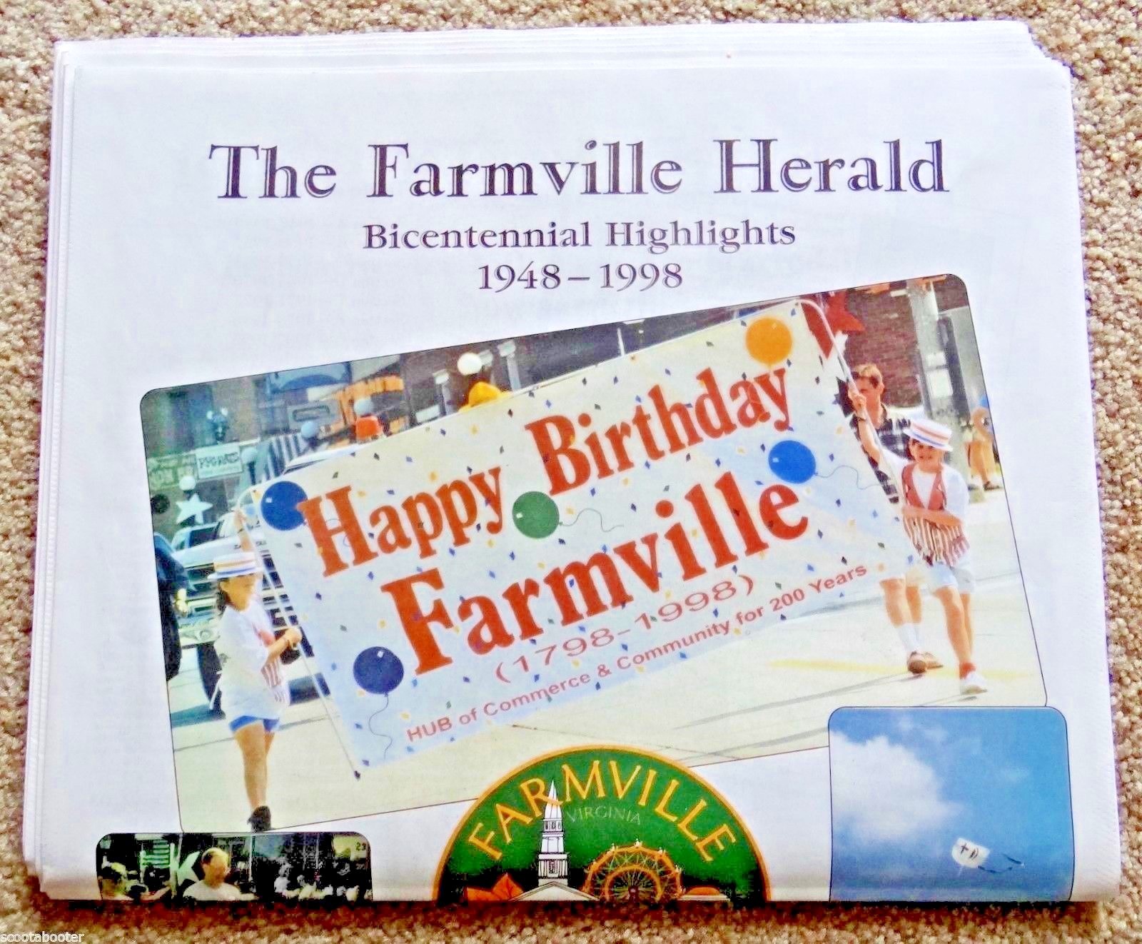 THE FARMVILLE HERALD Town of Farmville VA Bicentennial 17981998