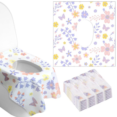 Preboun 40 Pack Toilet Seat Covers Disposable for Kids Extra Large Waterproof...