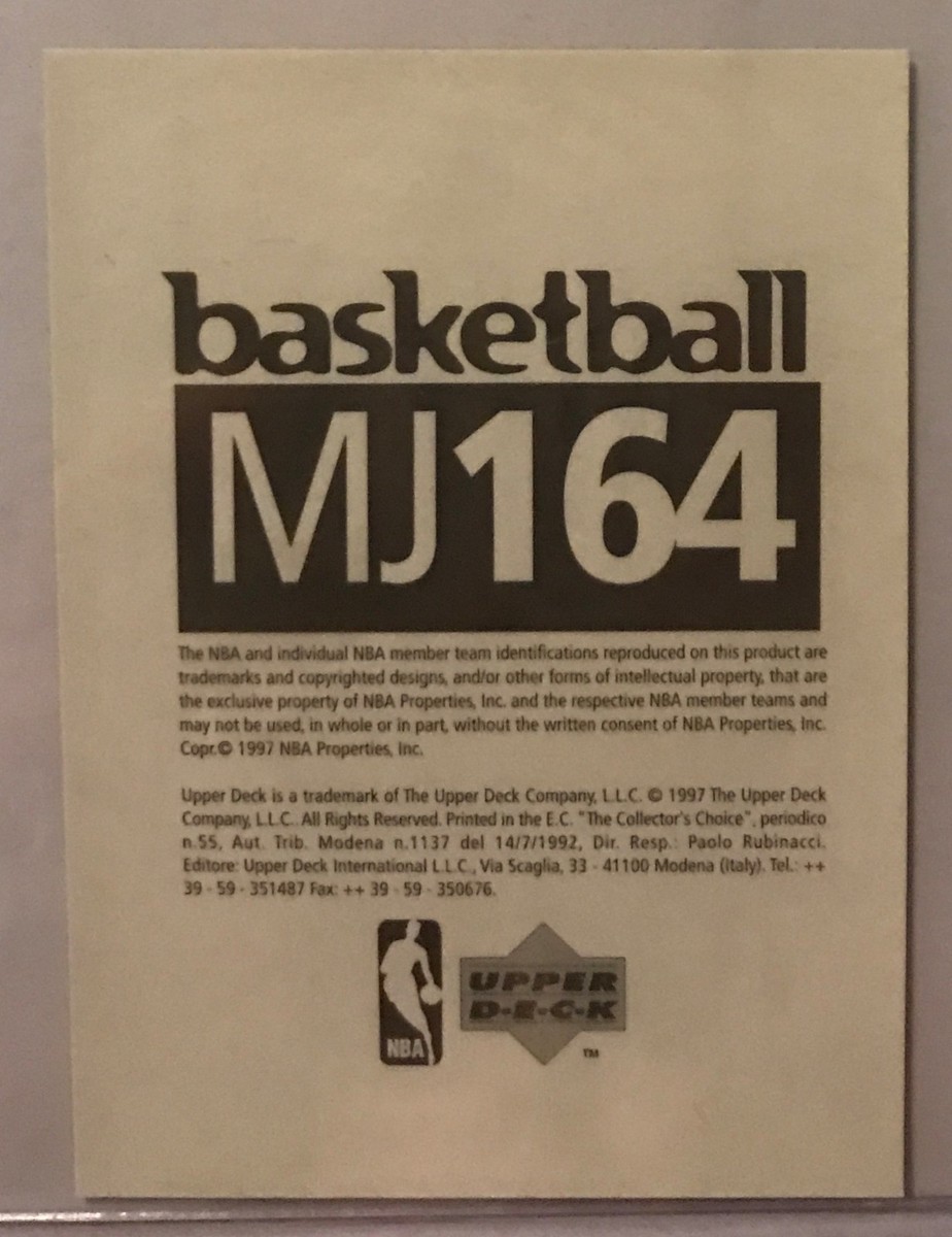 1997-98 Upper Deck Stickers #164 is MICHAEL JORDAN | eBay