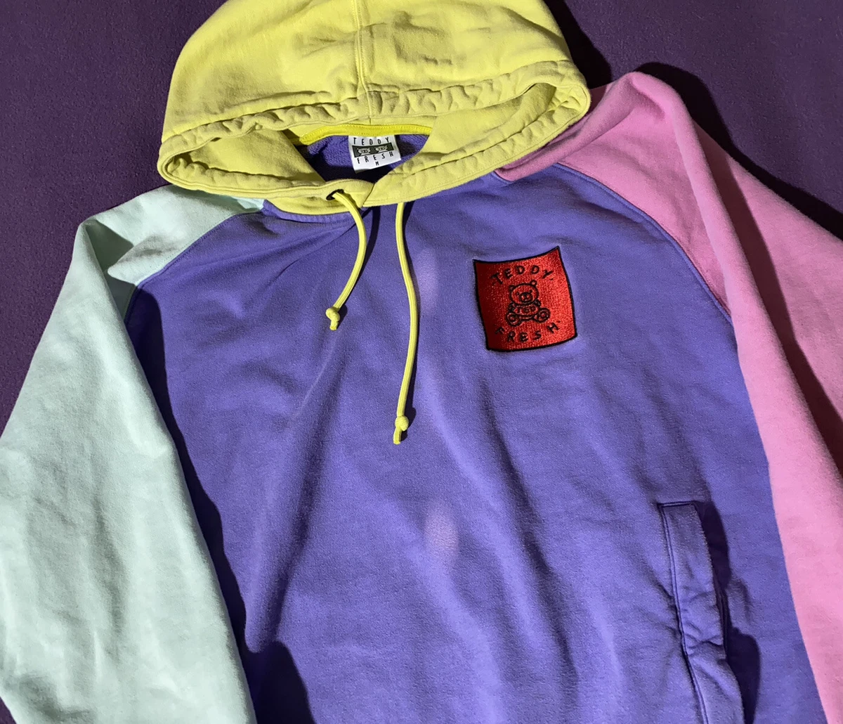 Multicolor hoodie pastel on sale